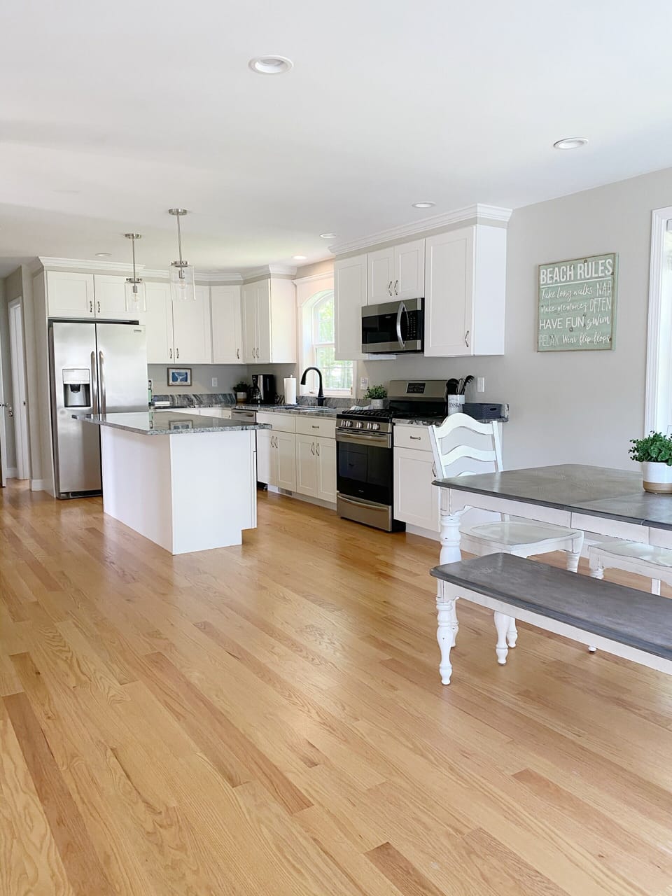 Open concept kitchen on main floor