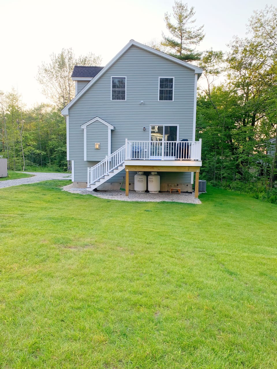 Plenty of space to set up corn hole or a picnic on the grass. 