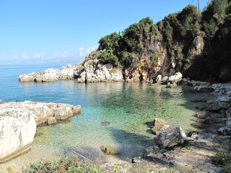 Kalimones beach in front of the property