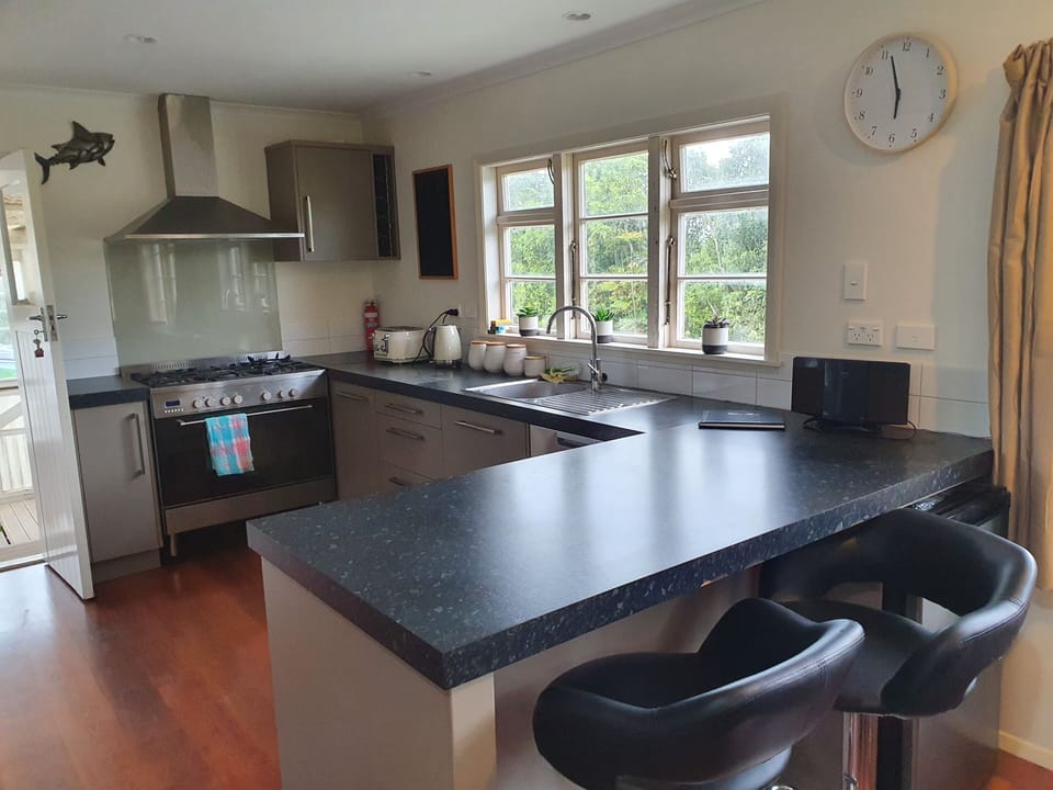 Full equipped kitchen.