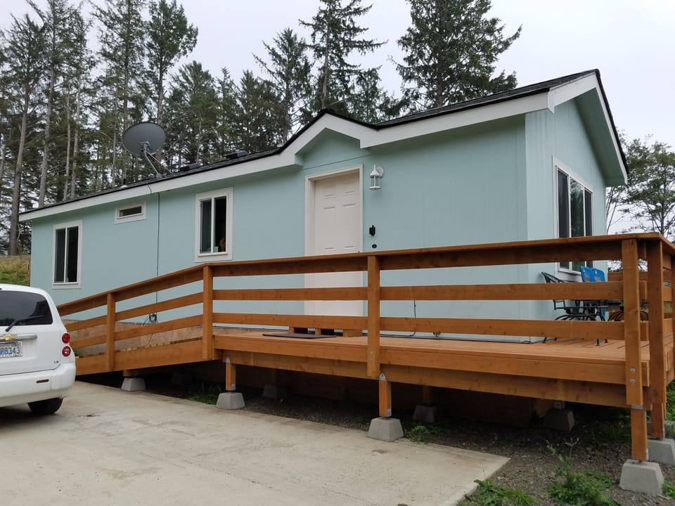 Handicap ramp and deck