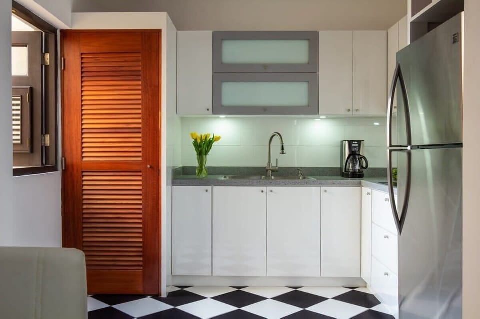 Modern kitchen with tons of natural light