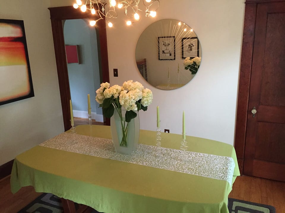 The dining room