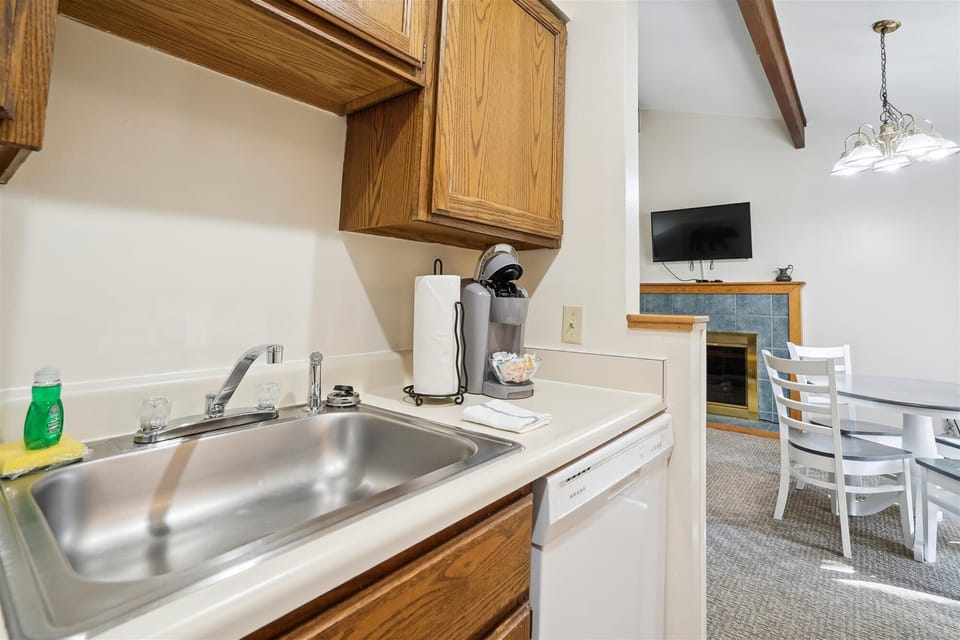 Equipped with a dishwasher to make clean up a breeze.