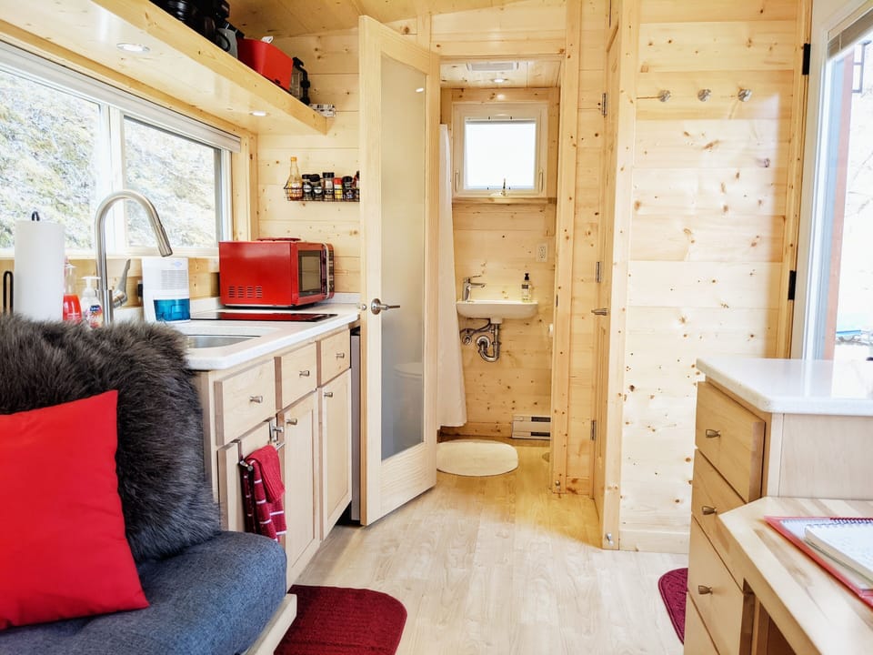A Bright and Spacious interior in a Tiny Home?  Yup - you got it!