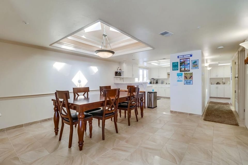 Lots of space to spread out.  
Kitchen / Dining Room / Hallway