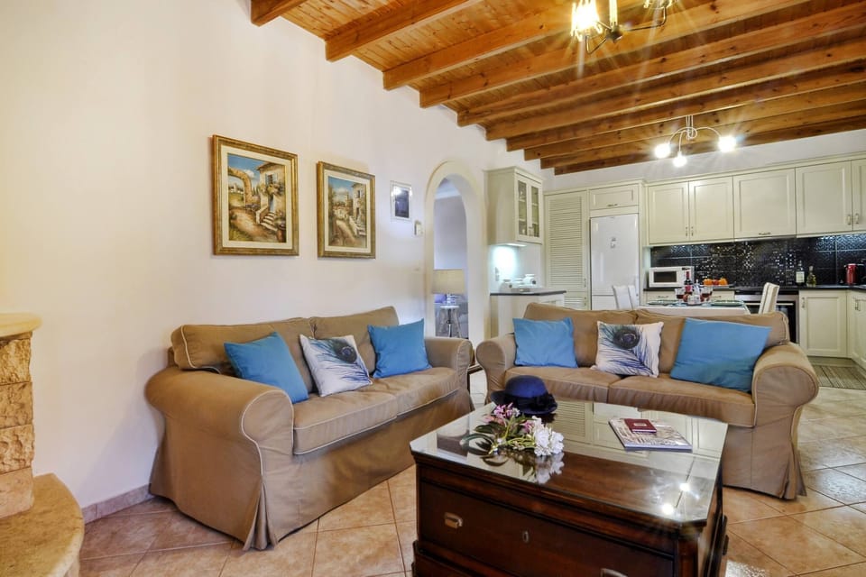 Almyra Beach House Corfu Living Area