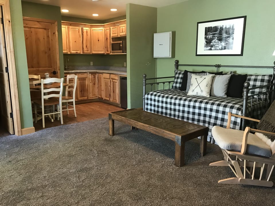 Guesthouse kitchenette and daybed with pull out trundle