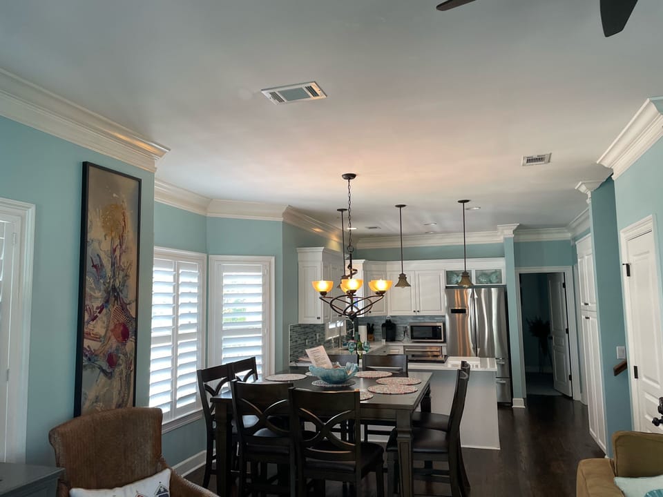 Open concept living/dining/kitchen