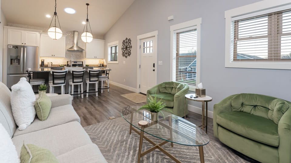 Open floor plan welcomes lots of laughter!