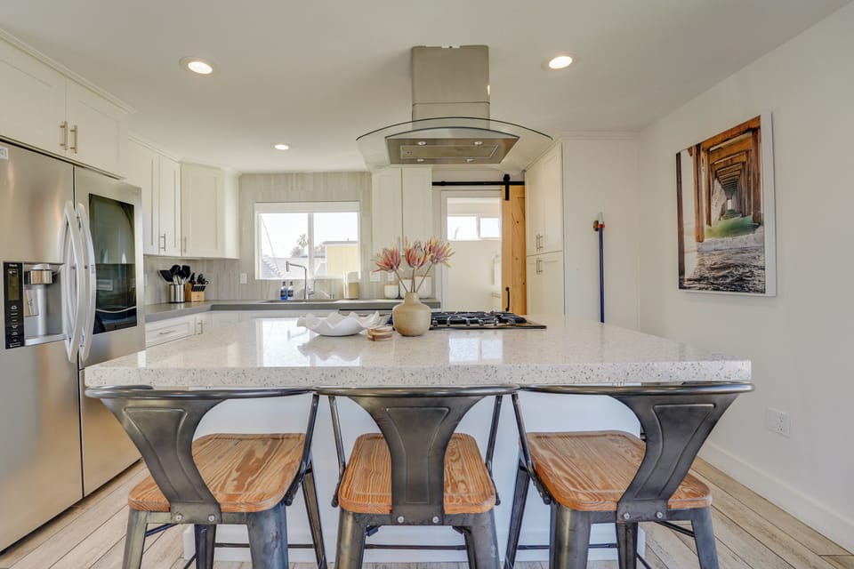 Third floor kitchen and powder bathroom