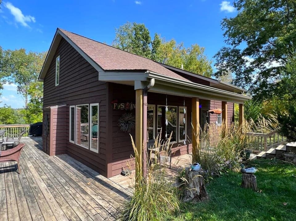 Welcome to Woodview Lodge!  Nestled among the woods with a view of the river.