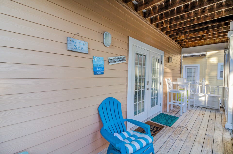 Screened in porch is perfect for reading a book, watching the rain, or relaxing
