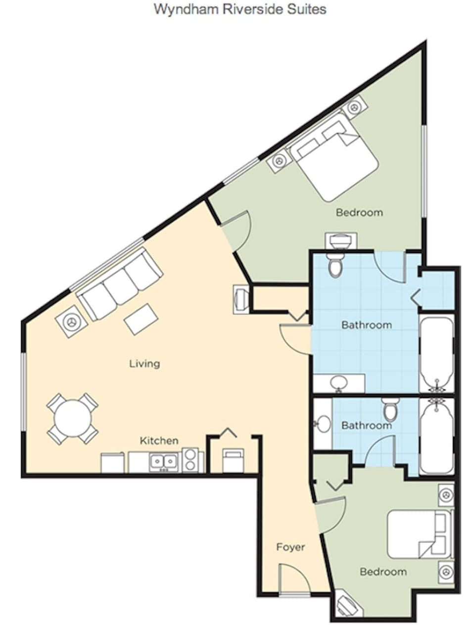 This 2B could be this floor plan or the previous photo's floor plan