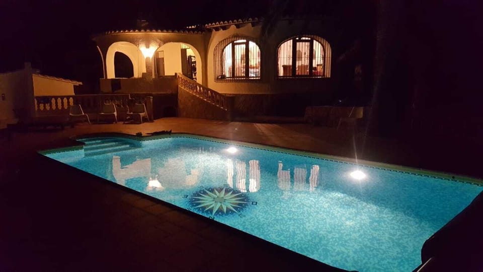 Pool at night
