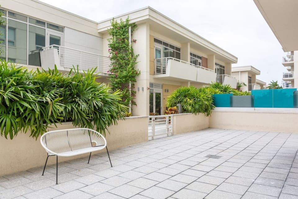 Large private patio terrace to relax and chill.
