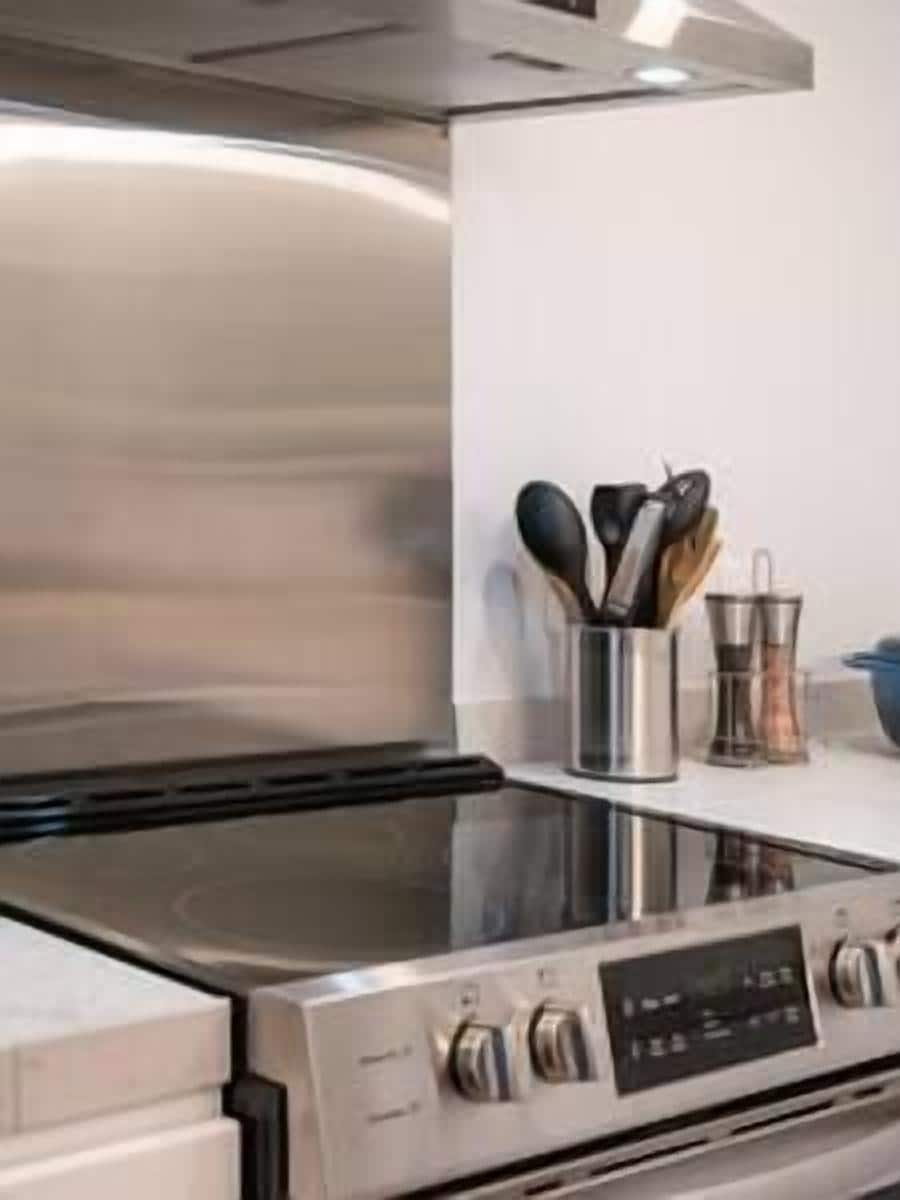 Cleaning supplies and instructions for appliances and gadgets can be found in one of the Lazy Susans
