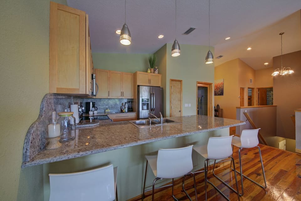 Huge kitchen dining space with seating for four 