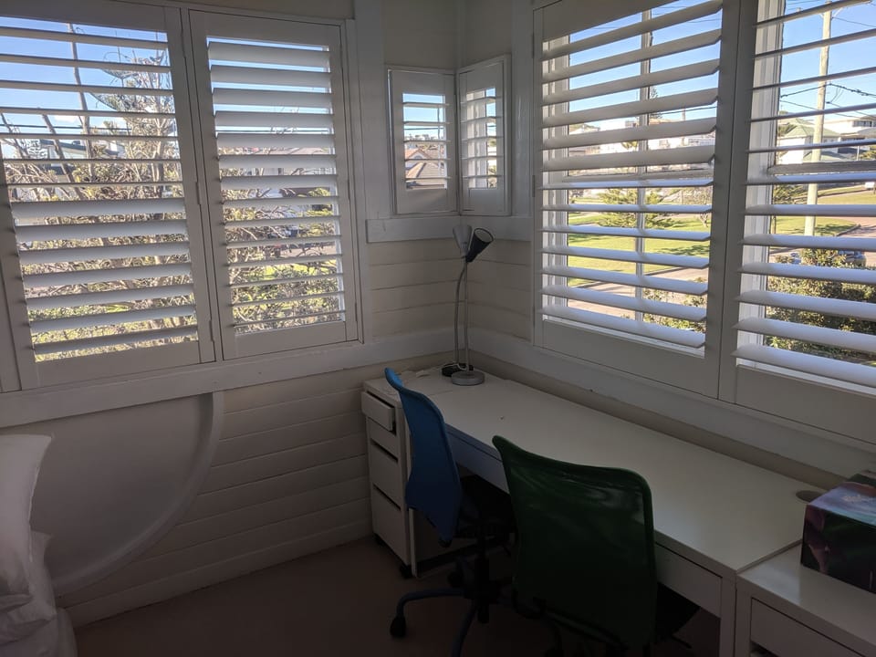 Light filled study/playroom off main bedroom
