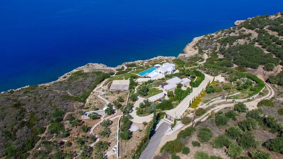 Drone shot of the estate.