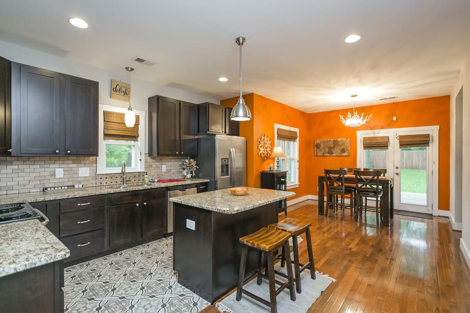 Kitchen and dining area