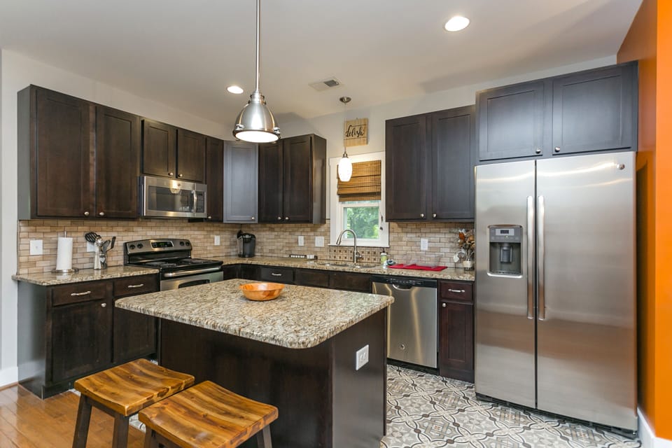Fully stocked kitchen