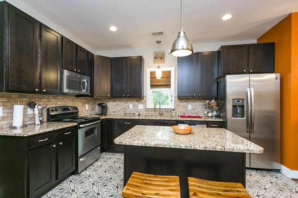 Fully stocked kitchen