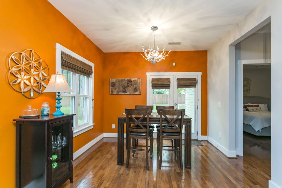 Dining area looking into Master Bedroom