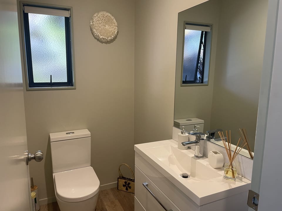Guest toilet and vanity, upstairs
