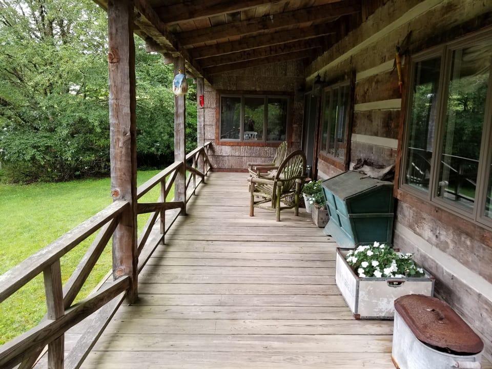 Approaching front door under covered porch