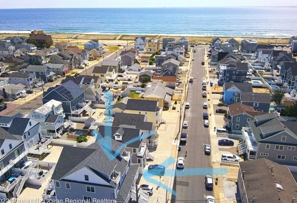 House is located on a beach block.