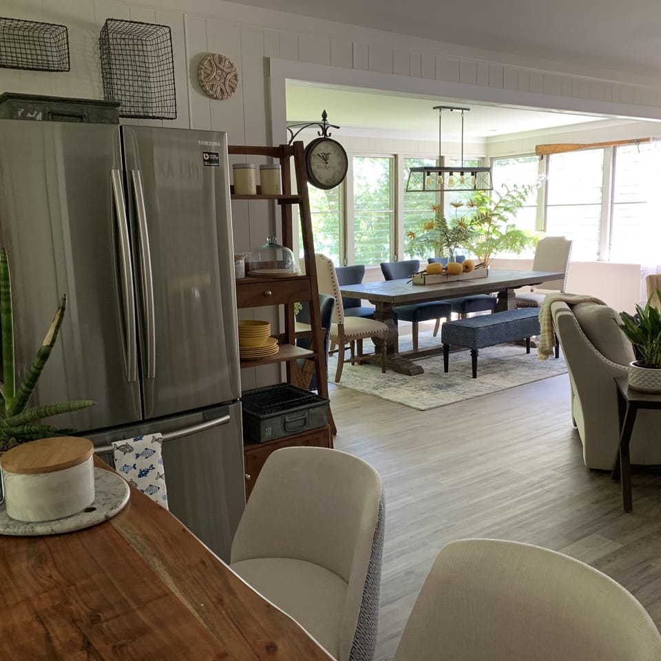 All stainless appliances.