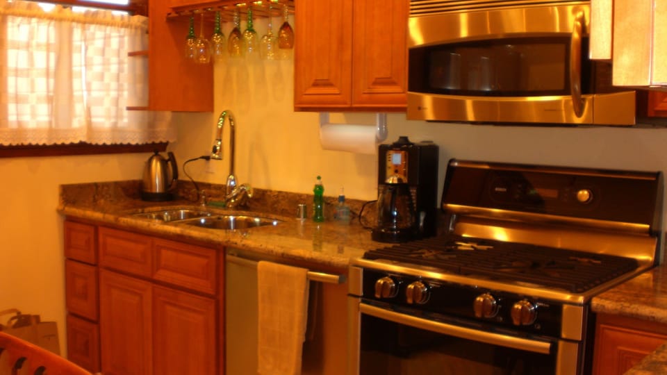 Stove in the kitchen