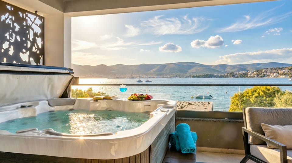 18.JACUZZI, BEACH TOWELS, VIEW, SEA