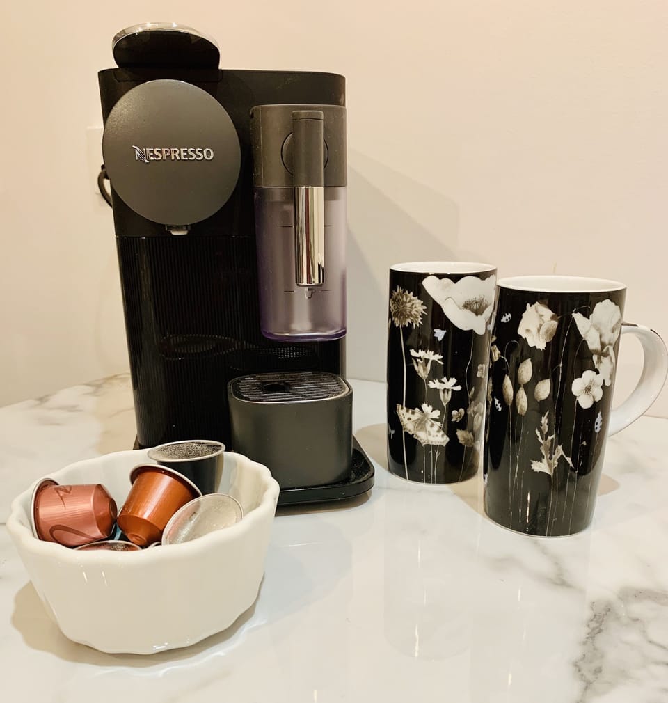 Complimentary Nespresso coffee supplied
