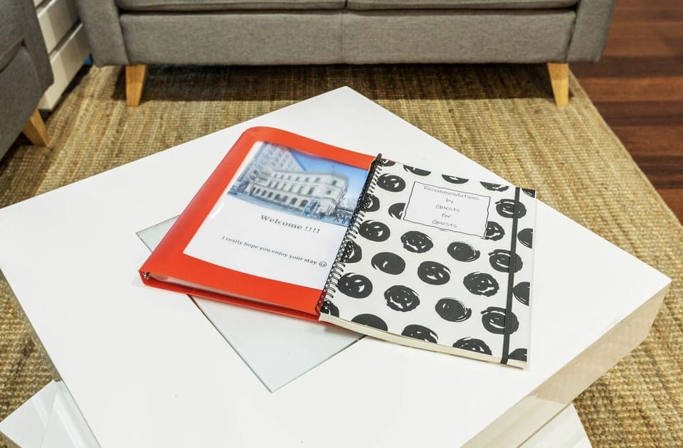 Compendium with lots of recommdations on where to go shop, eat or do.  Fun!!!