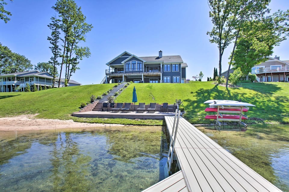 Step onto the deck and take in the waterfront scenery.