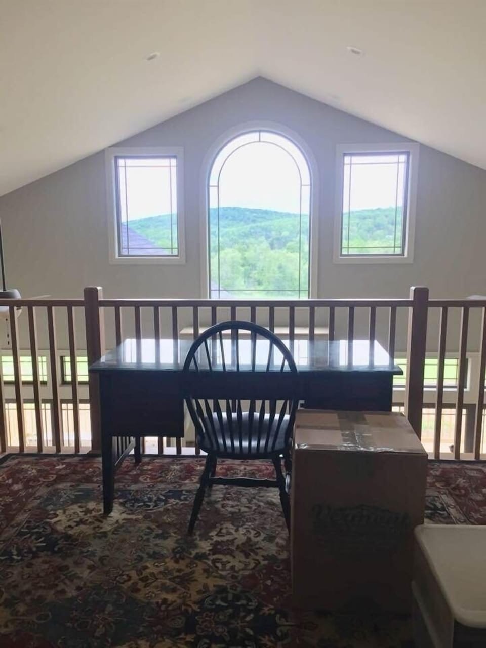 Loft Office/Library window view