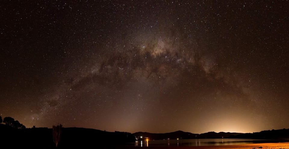 Night sky from the beach

