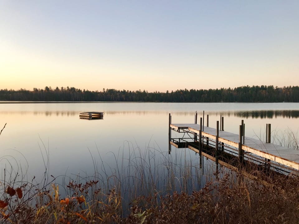 Cedar/birch dock 