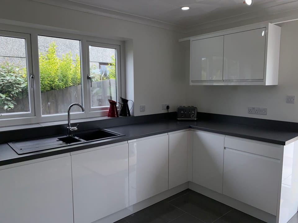 Kitchen - double doors onto patio
