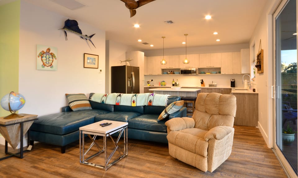 Open floor plan for socializing