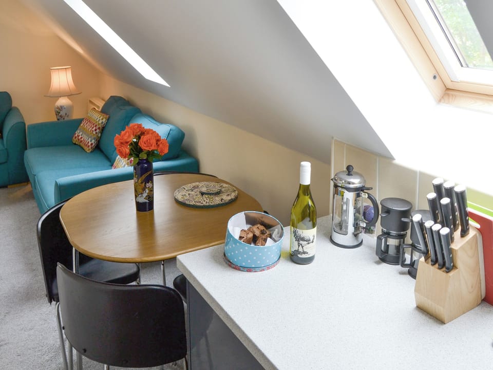 Convenient dining area | Oak View Loft - Stone House Farm, Lessingham, near Stalham