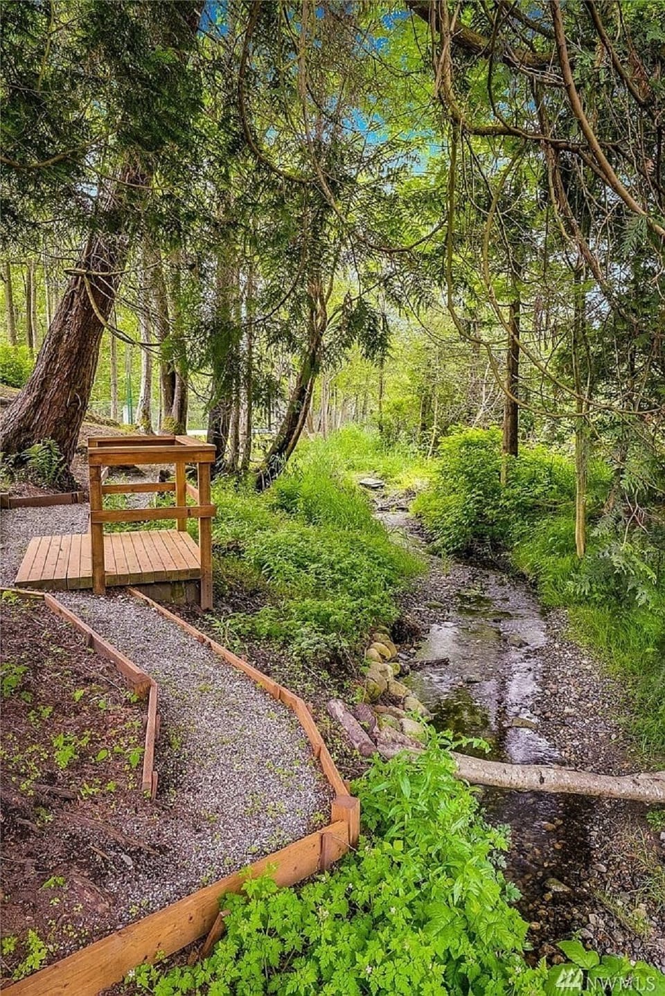 Walk in nature down to the creek.