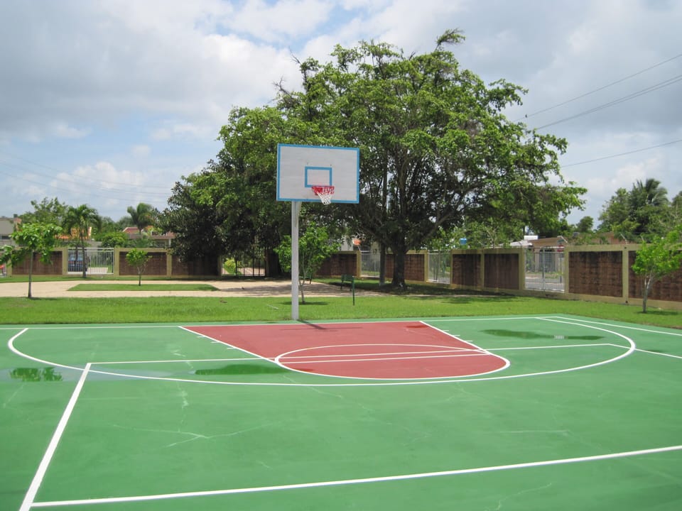 Basketball court at the Villas.