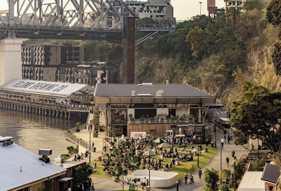 Wander next door to Howard Smith Wharves