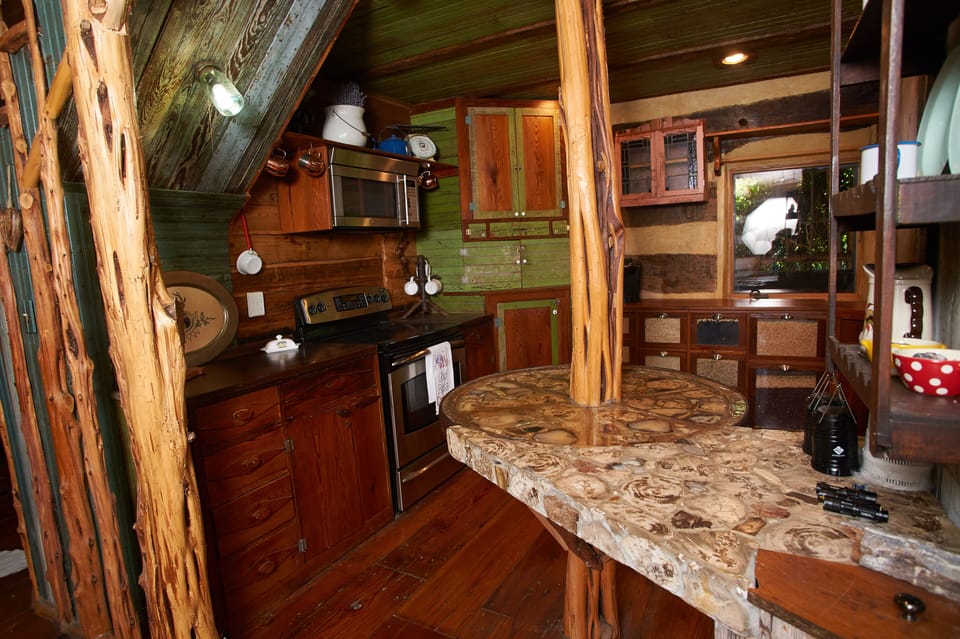 In the kitchen, you will find all the basic appliances you'll need