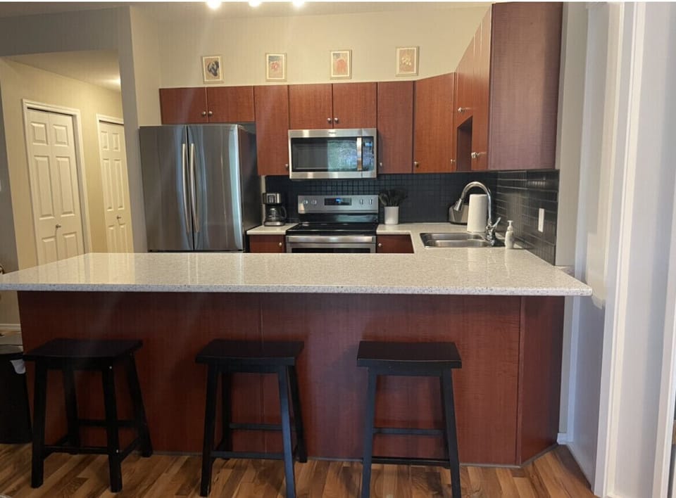Fully stocked kitchen