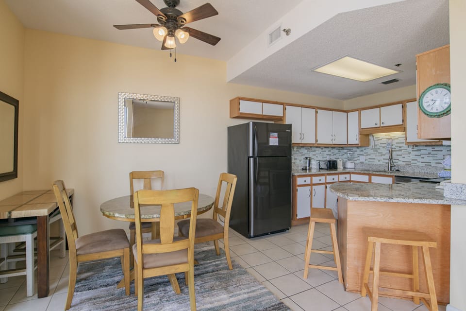 Kitchen and Dining Area.