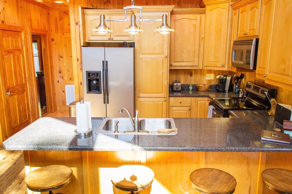 Fully stocked kitchen
